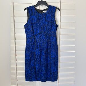 Calvin Klein Blue Lace Dress size 8
